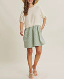 Twofer back detail dress