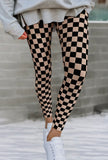 Check print leggings