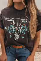 Vintage bull western tee