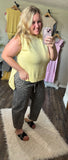 Yellow cashmere top