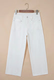 Raw hem ankle denin