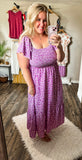 Floral smocked maxi