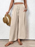 Casual wide leg pants
