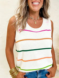Striped sweater knit top