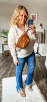 Luxe vegan sling bag