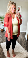 Rust cardigan