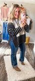 Mixed stripe sweater
