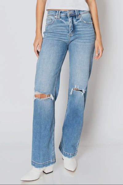 Tummy control high rise jeans
