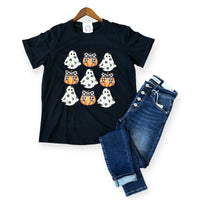 Halloween pumpkin graphic tee