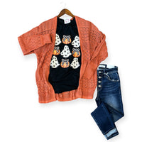Halloween pumpkin graphic tee