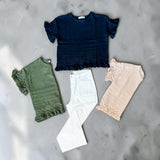 Boho casual knit top