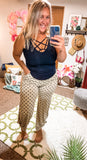 Polka dot split pants